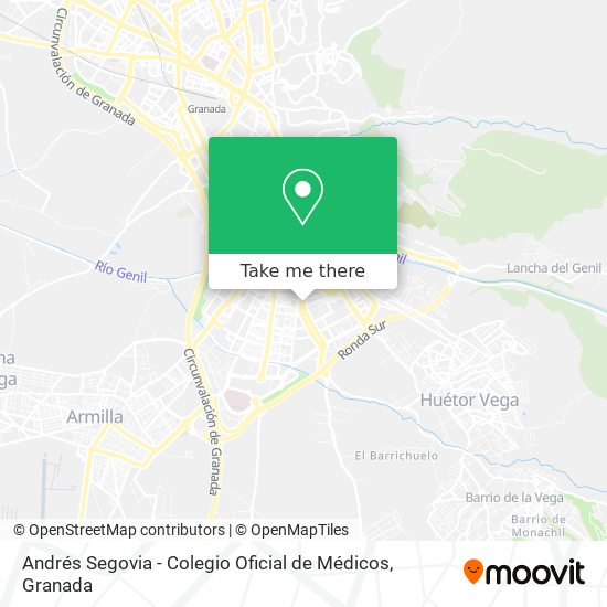 Andrés Segovia - Colegio Oficial de Médicos map