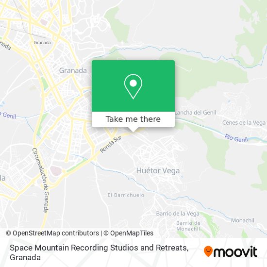 mapa Space Mountain Recording Studios and Retreats