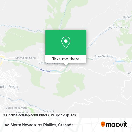 mapa av. Sierra Nevada los Pinillos