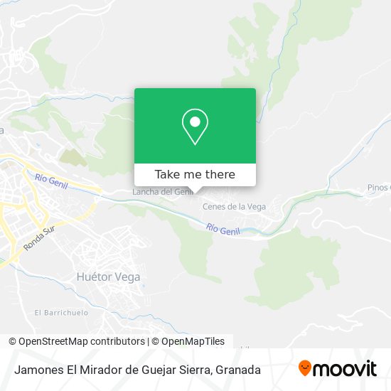 Jamones El Mirador de Guejar Sierra map