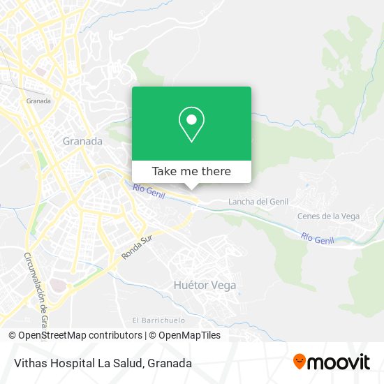 mapa Vithas Hospital La Salud