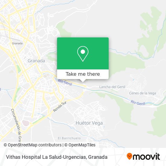 Vithas Hospital La Salud-Urgencias map