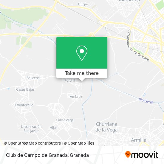 mapa Club de Campo de Granada