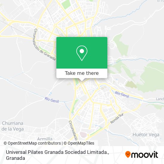 Universal Pilates Granada Sociedad Limitada. map