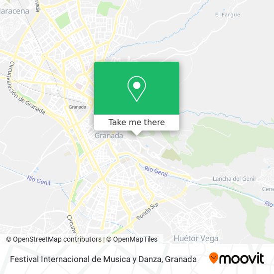 mapa Festival Internacional de Musica y Danza