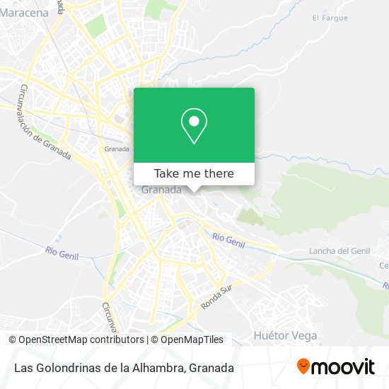 Las Golondrinas de la Alhambra map