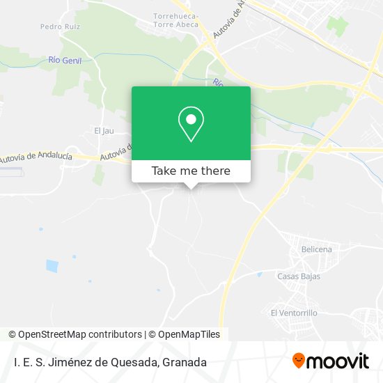 I. E. S. Jiménez de Quesada map