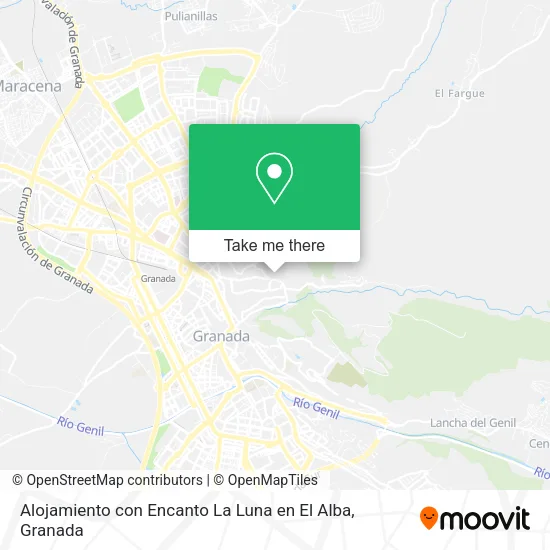 Alojamiento con Encanto La Luna en El Alba map