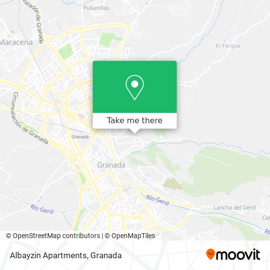 Albayzin Apartments map