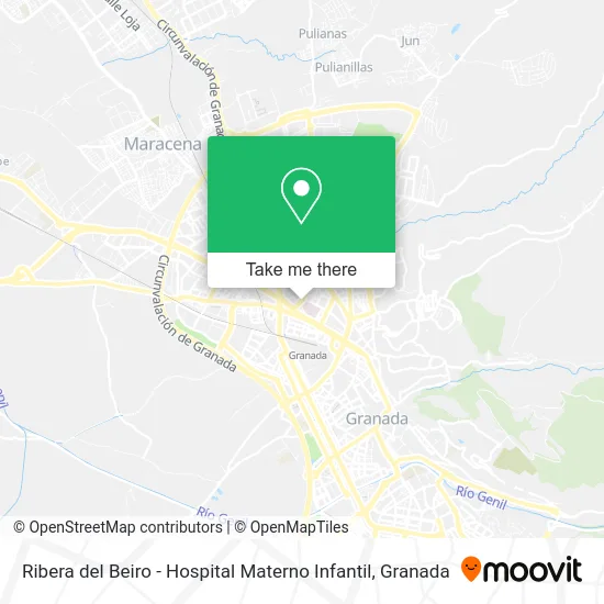 Ribera del Beiro - Hospital Materno Infantil map
