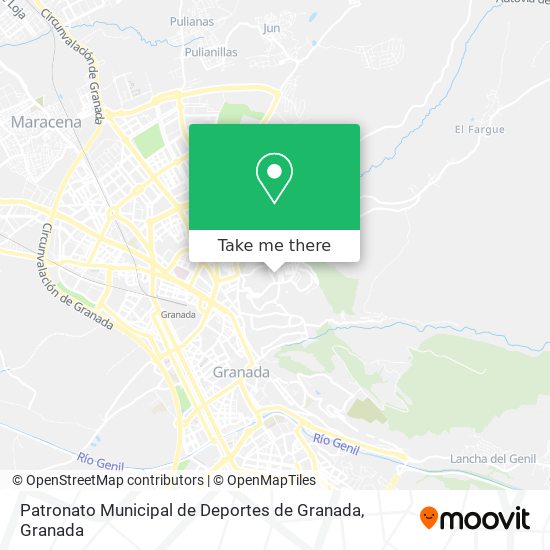 Patronato Municipal de Deportes de Granada map