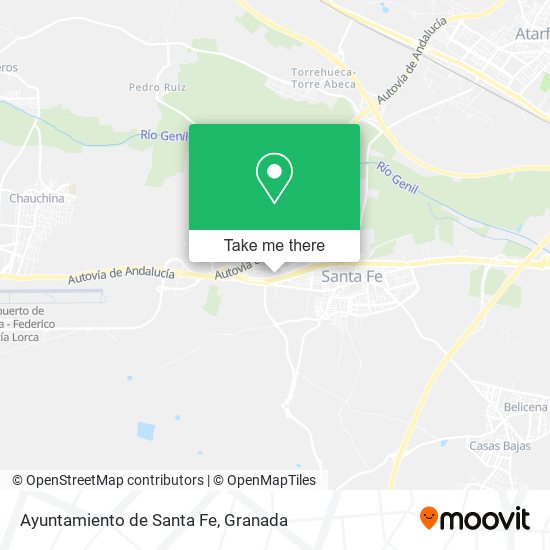 Ayuntamiento de Santa Fe map