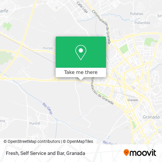 Fresh, Self Service and Bar map