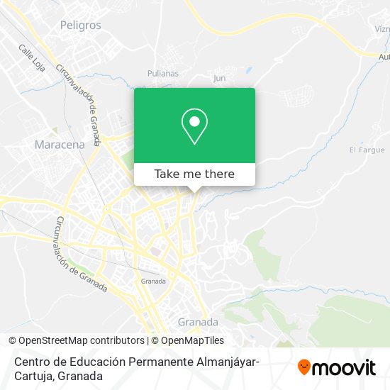 mapa Centro de Educación Permanente Almanjáyar-Cartuja