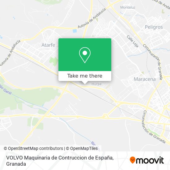 VOLVO Maquinaria de Contruccion de España map