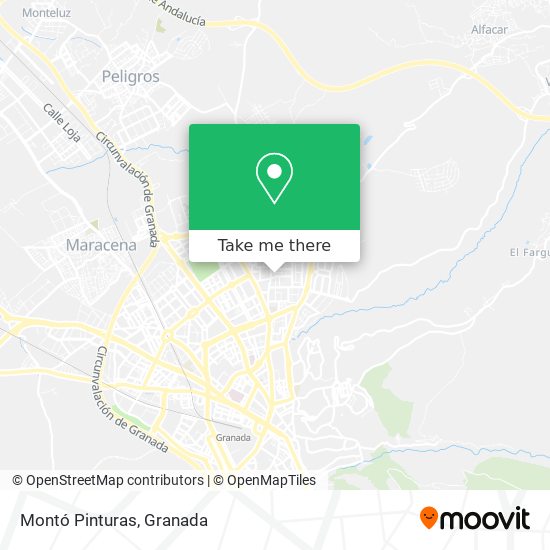 Montó Pinturas map