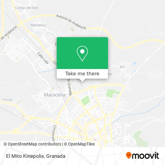 El Mito Kinepolis map