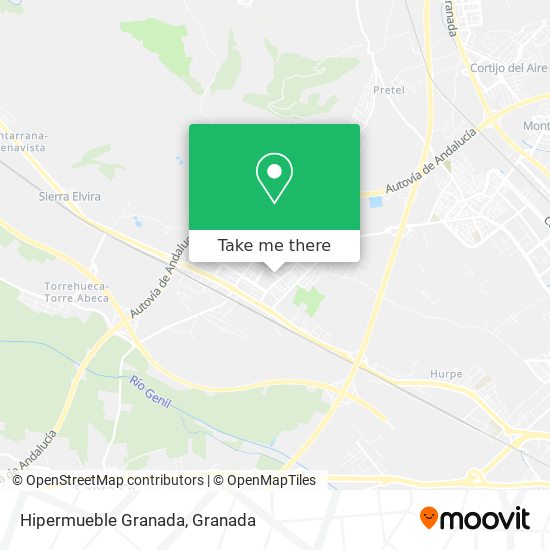 mapa Hipermueble Granada