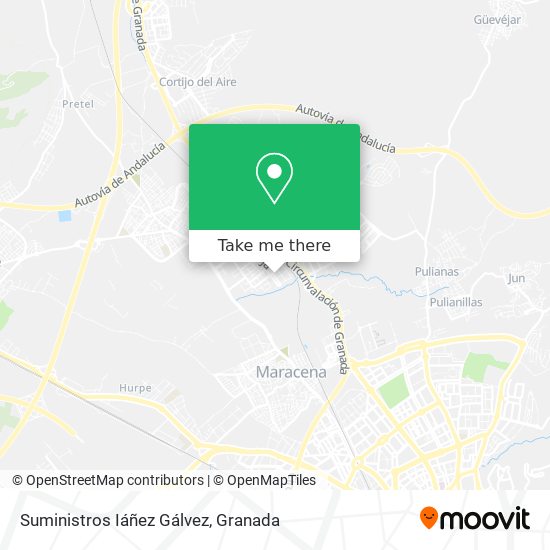 Suministros Iáñez Gálvez map