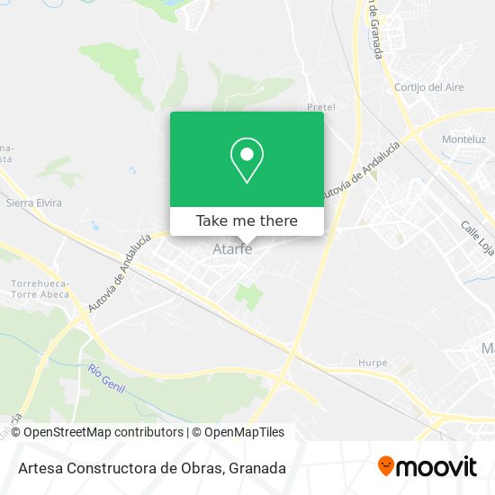 Artesa Constructora de Obras map