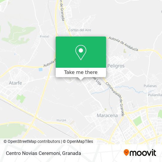 Centro Novias Ceremoni map