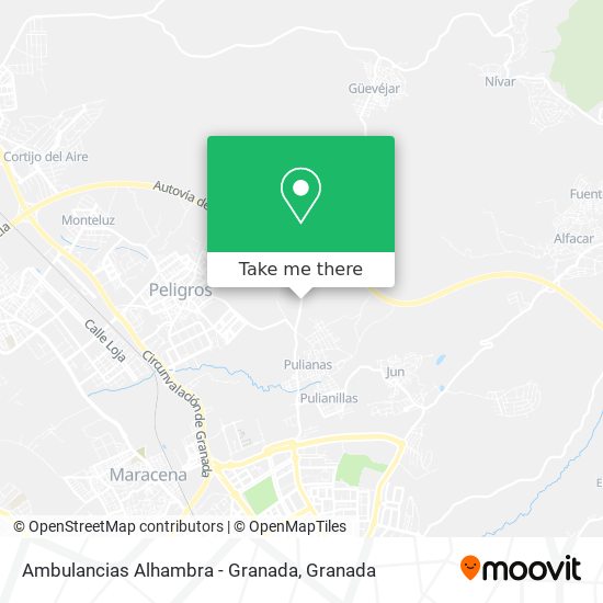 Ambulancias Alhambra - Granada map