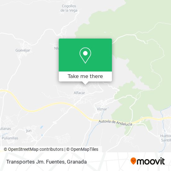 Transportes Jm. Fuentes map