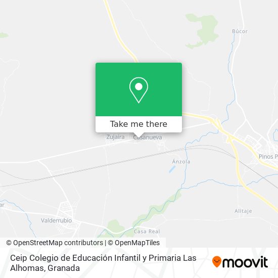 Ceip Colegio de Educación Infantil y Primaria Las Alhomas map