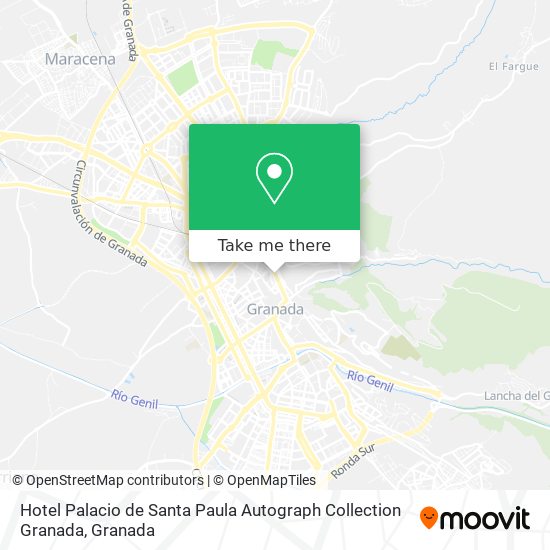 Hotel Palacio de Santa Paula Autograph Collection Granada map