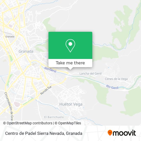 mapa Centro de Padel Sierra Nevada