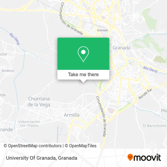 University Of Granada map