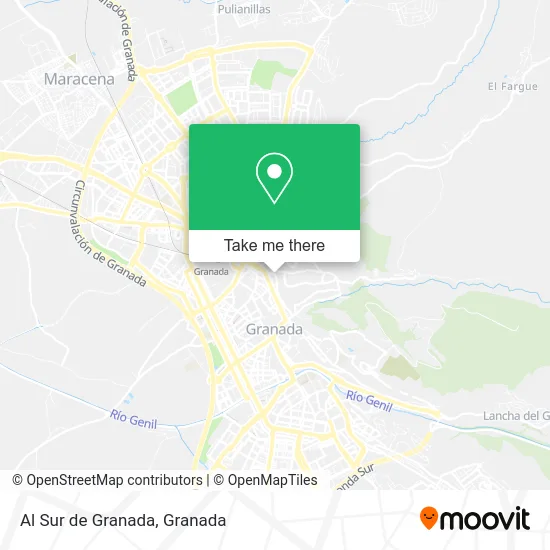 mapa Al Sur de Granada