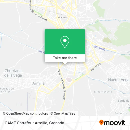 GAME Carrefour Armilla map