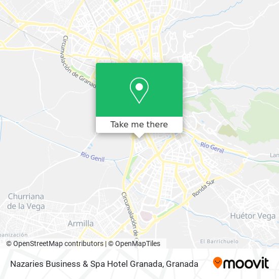 Nazaries Business & Spa Hotel Granada map