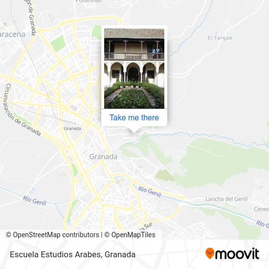 Escuela Estudios Arabes map