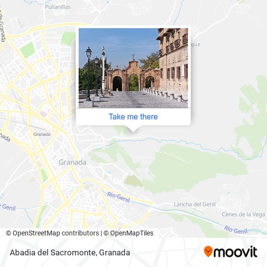 How to get to Abadia del Sacromonte in Granada by Bus or Metro?