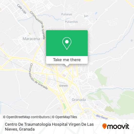 Centro De Traumatologia Hospital Virgen De Las Nieves map