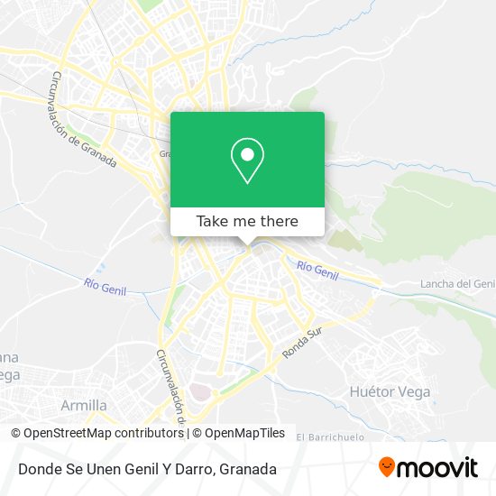 Donde Se Unen Genil Y Darro map