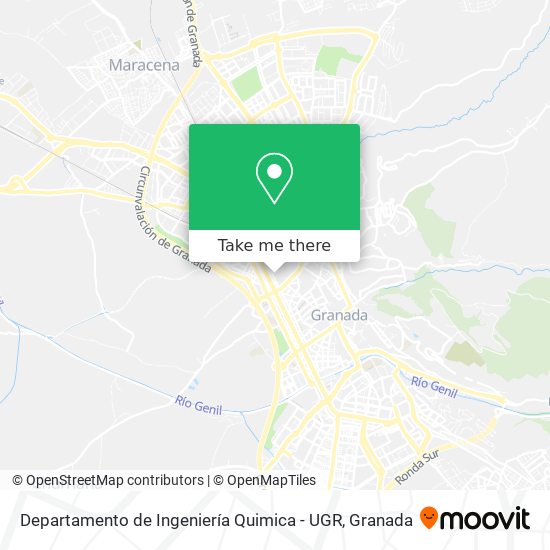 Departamento de Ingeniería Quimica - UGR map