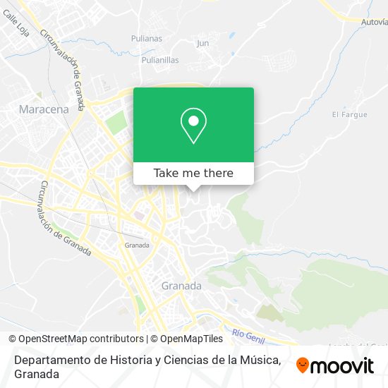 Departamento de Historia y Ciencias de la Música map