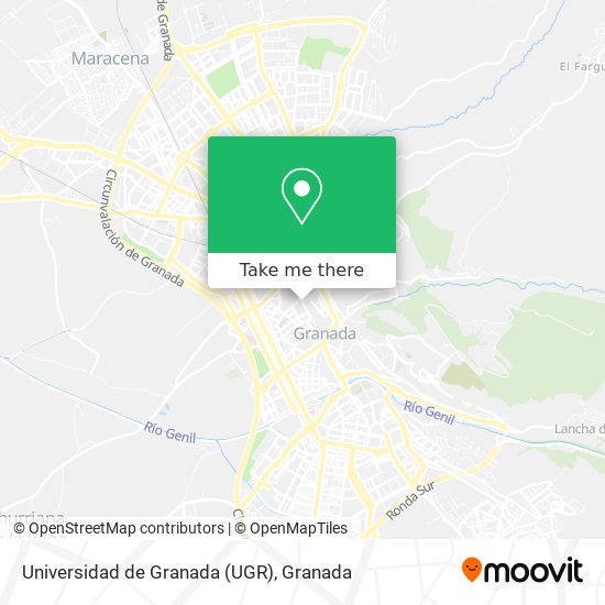 mapa Universidad de Granada (UGR)