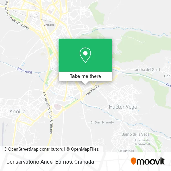 Conservatorio Angel Barrios map