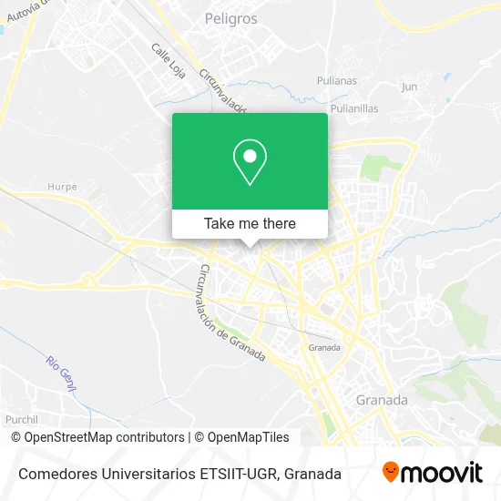 Comedores Universitarios ETSIIT-UGR map
