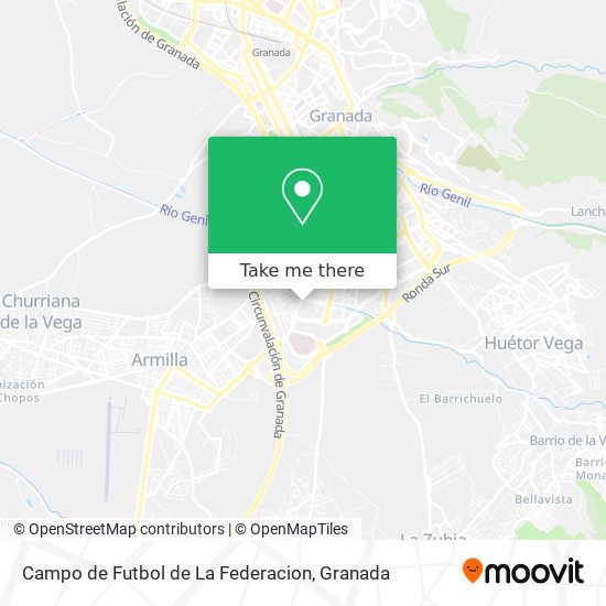 Campo de Futbol de La Federacion map