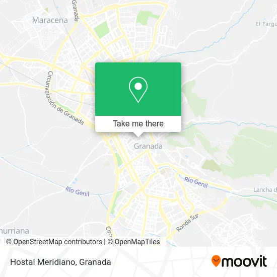 Hostal Meridiano map