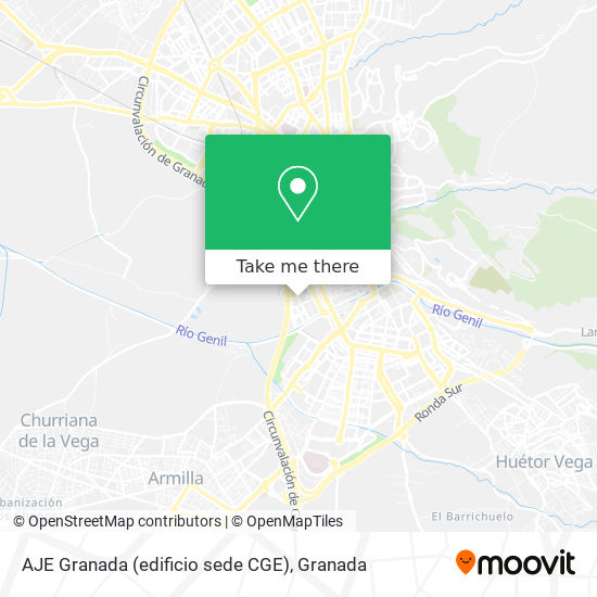 mapa AJE Granada (edificio sede CGE)