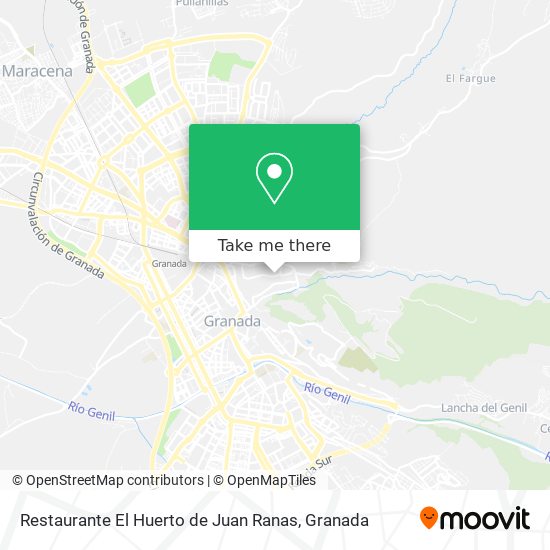 Restaurante El Huerto de Juan Ranas map