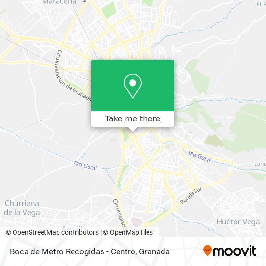 Boca de Metro Recogidas - Centro map