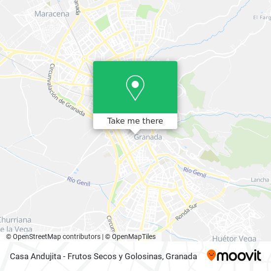 Casa Andujita - Frutos Secos y Golosinas map