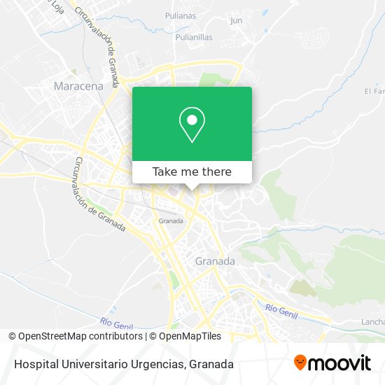 mapa Hospital Universitario Urgencias